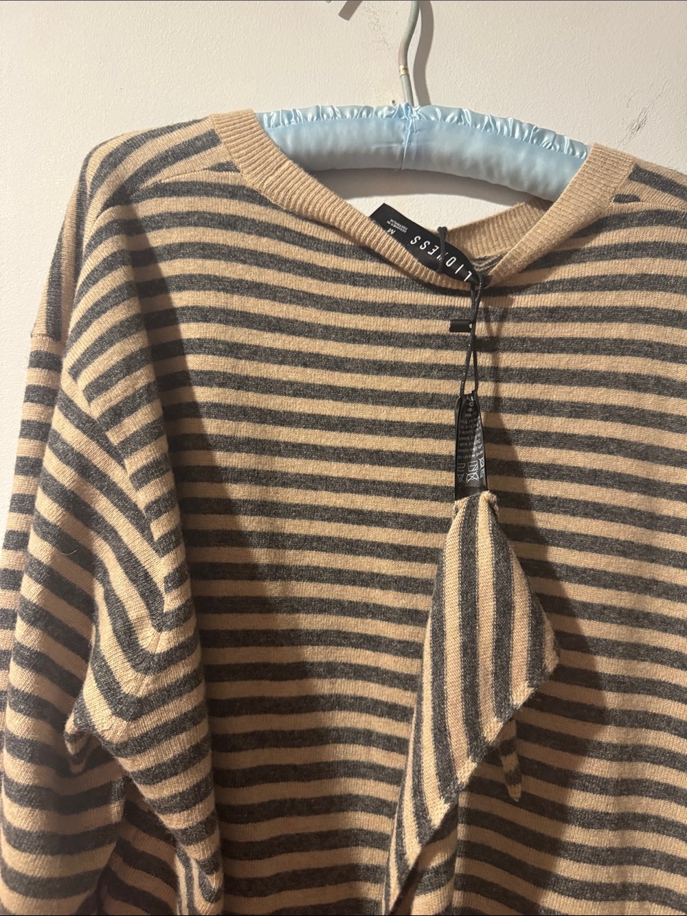 LIONESS• wool striped sweater with matching scarf - Picture 8 of 10